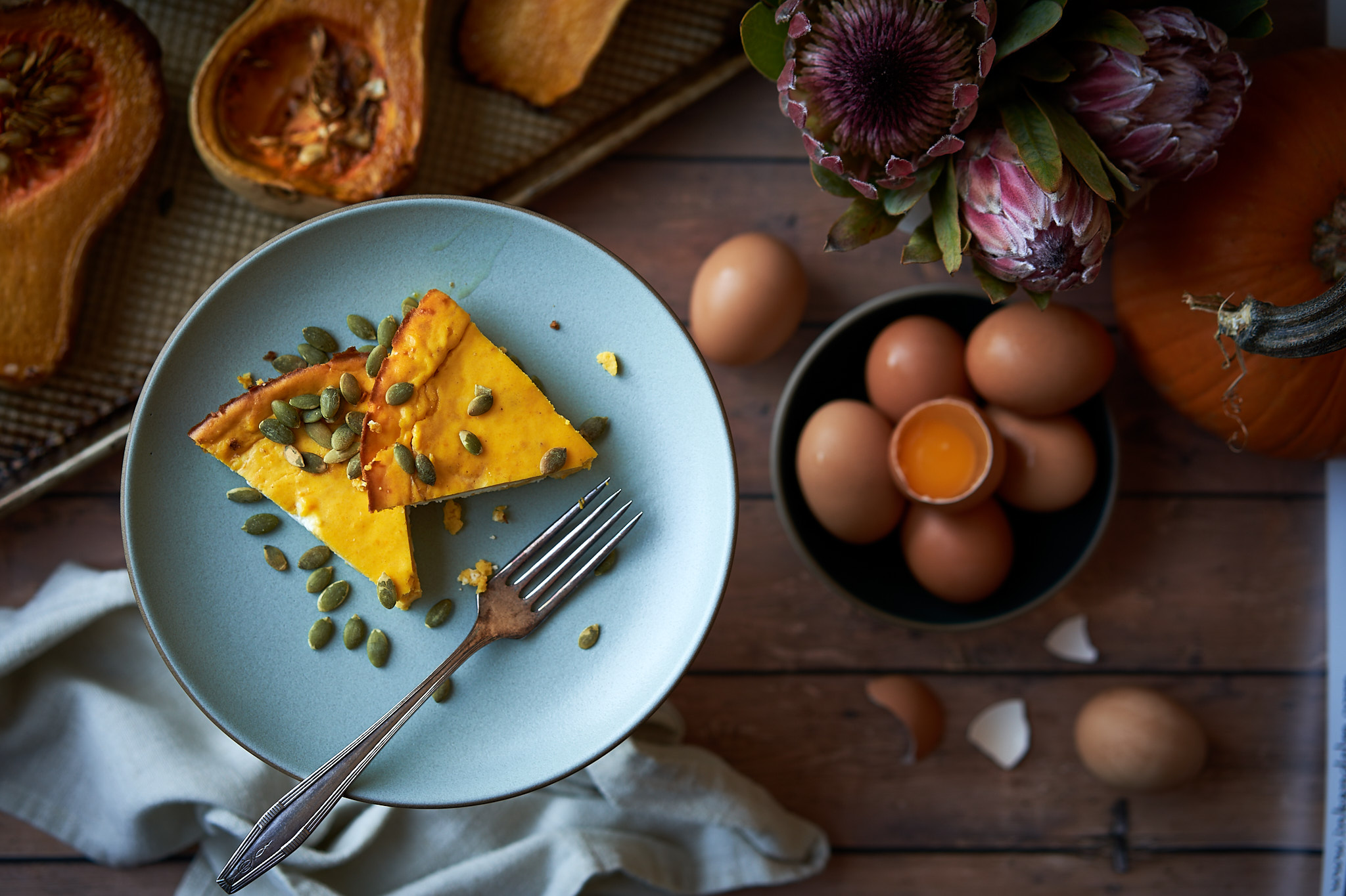 Crustless Butternut Squash Tart