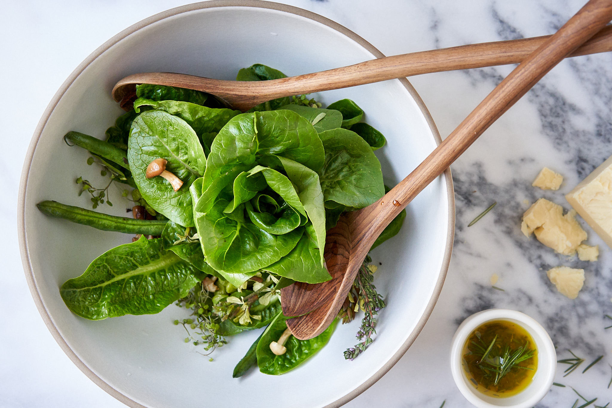 Spring Salad with Rosemary Vinaigrette