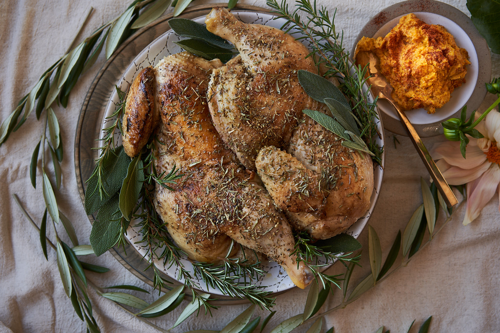 Balsamic Chicken with Pumpkin Purée
