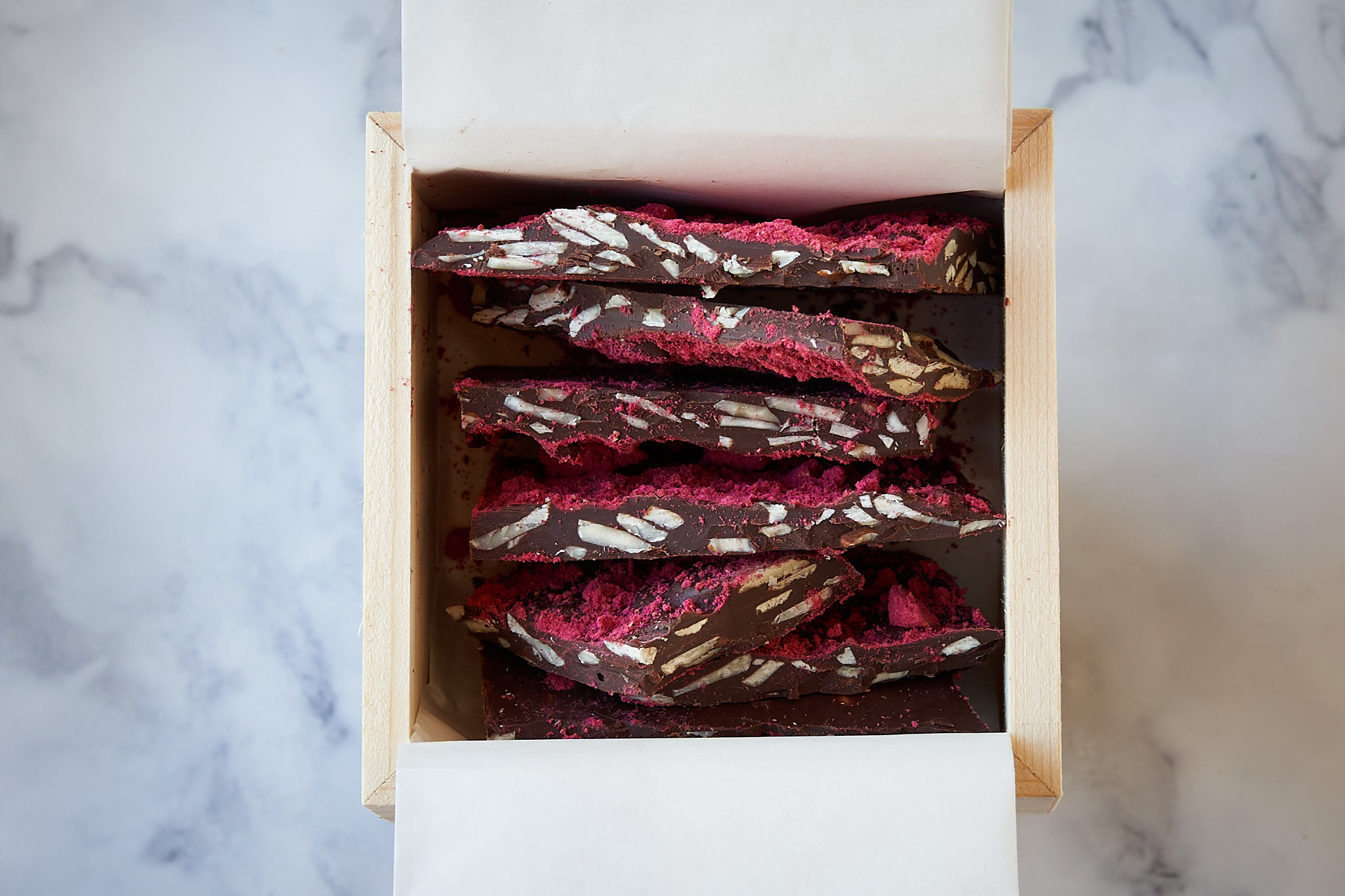 Raspberry Almond Bark